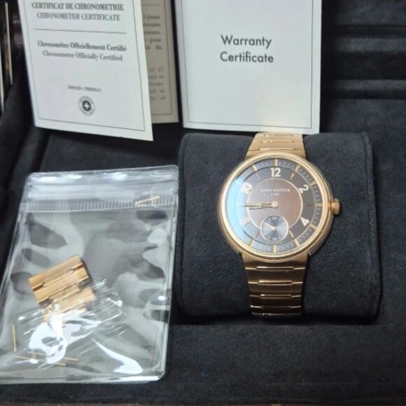 Louis Vuitton Tambour Automatic Rose Gold W1PG10 main image 5